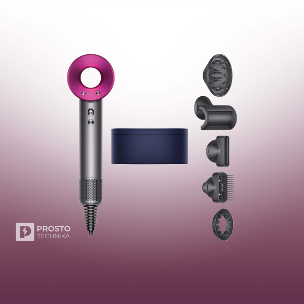Фен Dyson Supersonic HD07, Nickel/Fuchsia